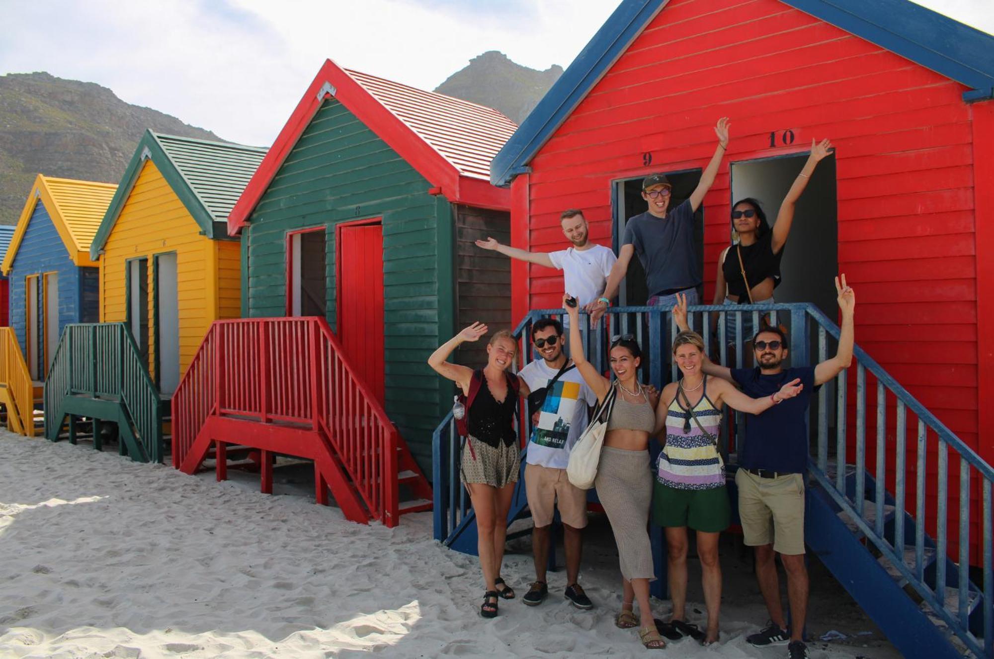 Never at Home Green Point Kaapstad Buitenkant foto The beach huts of Muizenberg